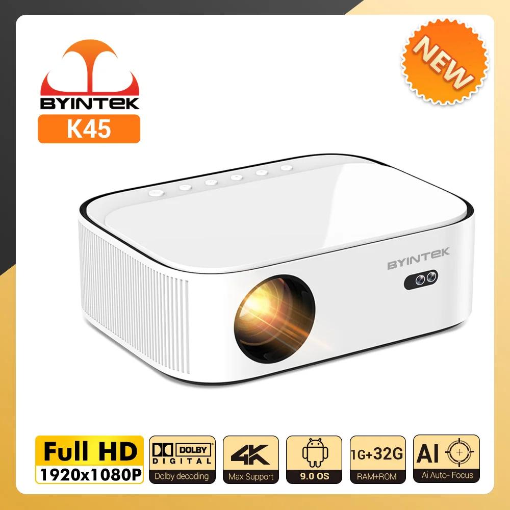 BYINTEK K55 ƽ  AI ڵ  Ʈ ȵ̵  Ǯ HD 1920x1080 LCD LED  Ȩ þ 1080P 4K 
